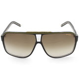 Carrera Grand Prix 2 Black on Clear/Brown Gradient Fashion Sunglasses 8O7/HA