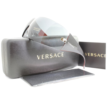 Versace Black/Grey Gradient Unisex Designer Shield Sunglasses VE2054 100187