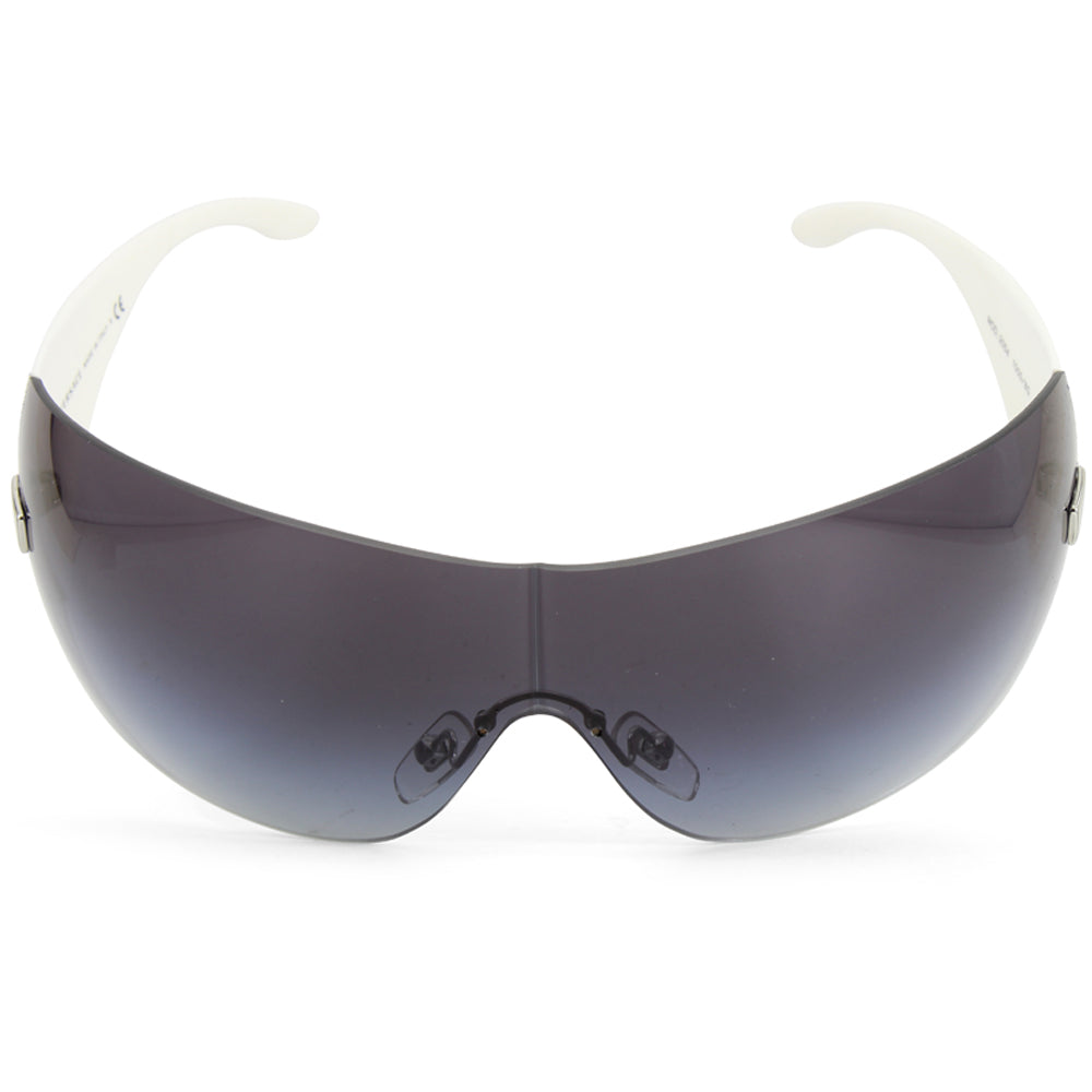 Versace White/Grey Gradient Unisex Designer Shield Sunglasses VE2054 10008G