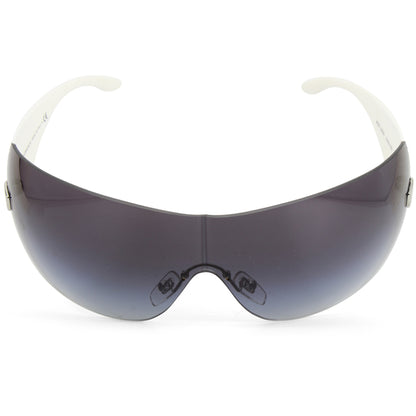 Versace White/Grey Gradient Unisex Designer Shield Sunglasses VE2054 10008G