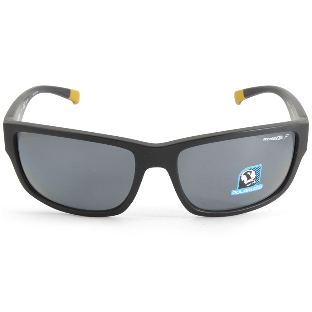 Arnette Bushwick Matte Black/Dark Grey Men's Polarised Sunglasses AN4256 01/81