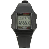 Casio F-201WA-1A Black Silver Illuminator Dual Time Multi-function Digital Watch