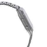 Casio AQ-230GG-2A Grey Blue Stainless Steel Retro Digital Analog Dual Time Watch