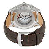 Seiko Kinetic White Dial Brown Leather Strap Men's Analog Watch SKA773P1