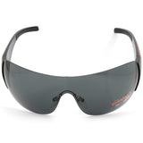 Prada Sport Black/Grey Unisex Shield Designer Sunglasses PS02LS 1AB1A1