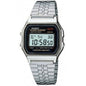 Casio A159W-N1 Silver Stainless Steel Retro Style Digital Watch (Made in Japan)