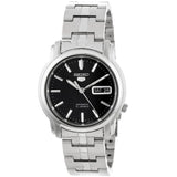 Seiko 5 Black Dial Stainless Steel Men's Automatic Analog Watch SNKK71K1