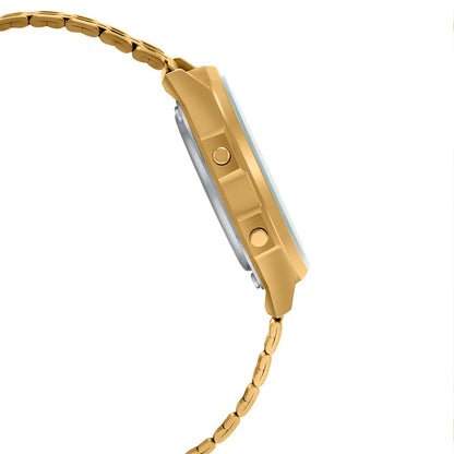 Casio Gold Round Retro Style Stainless Steel Unisex Digital Watch A171WEG-9A