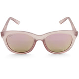 Spy Boundless Matte Translucent Rose/Bronze with Rose Mirror Womens Sunglasses