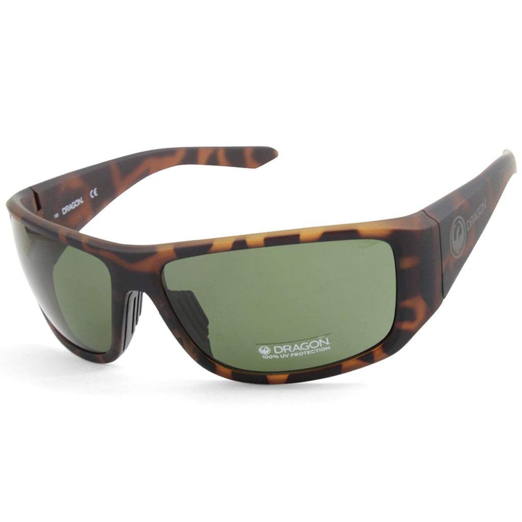 Dragon Jump Matte Tortoise/Grey-Green G15 Unisex Sport Sunglasses