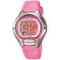 Casio Silver Pink Womens or Kids 50m Digital Sports Watch  LW-200-4B