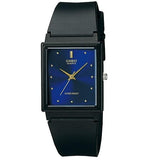 Casio MQ-38-2 Black with Blue Face Basic 3-Hand Unisex Quartz Analog Watch