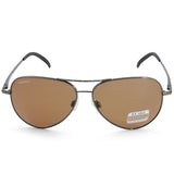 Serengeti Carrara Shiny Gunmetal/Brown Mineral Polarised Unisex Sunglasses 8297