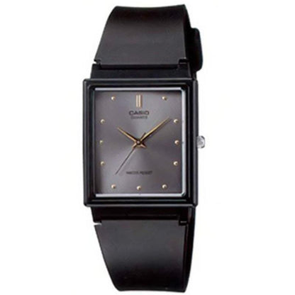 Casio MQ-38-8 Black with Grey Face Basic 3-Hand Unisex Quartz Analog Watch