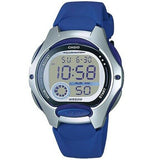 Casio LW-200-2A Silver Dark Blue Women's or Kid's 50m Digital Sports Watch