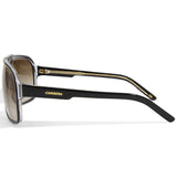 Carrera Grand Prix 2 Black on Clear/Brown Gradient Fashion Sunglasses 8O7/HA
