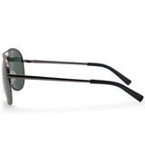 Armani Exchange Matte Gunmetal/Green Men's Metal Pilot Sunglasses AX2002 600371