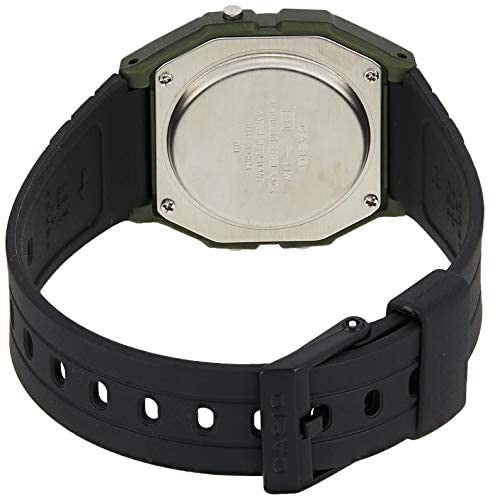 Casio Green Black Multi-Function Unisex Digital Watch F-91WM-3