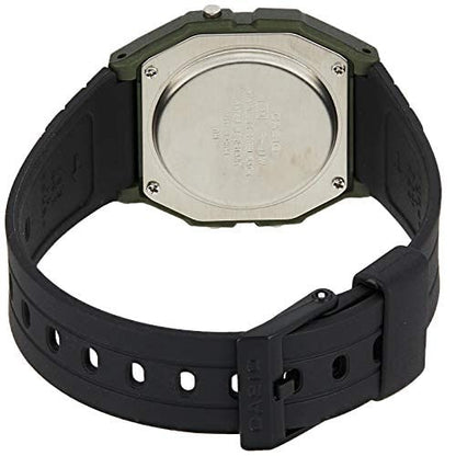 Casio Green Black Multi-Function Unisex Digital Watch F-91WM-3