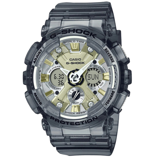 G-Shock S-Series Transparent Grey Unisex Digital Sports Watch GMA-S120GS-8A