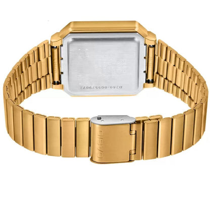 Casio Gold Retro Style Unisex Multifunction Digital Watch A100WEG-9A