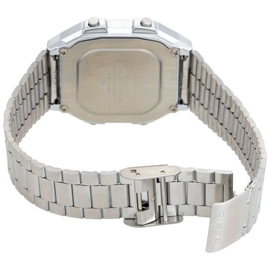 Casio Silver/Brown Unisex Multifunction Digital Watch A158WEA-9