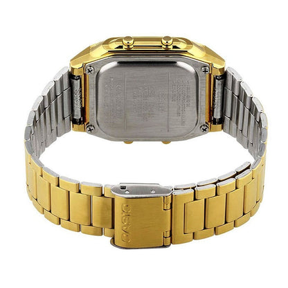 Casio Gold Tone Multifunction Unisex Digital Watch A178WGA-1A