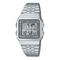 Casio Vintage Classic Silver World Time Unisex Digital Watch A500WA-7