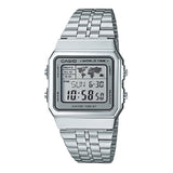Casio Vintage Classic Silver World Time Unisex Digital Watch A500WA-7