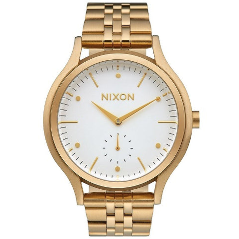Nixon A994508 Sala Gold White Dial Stainless Women's Quartz Analog Watch