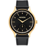 Nixon A995513 Sala Leather Gold Black Dial Stainless Women's Quartz Watch
