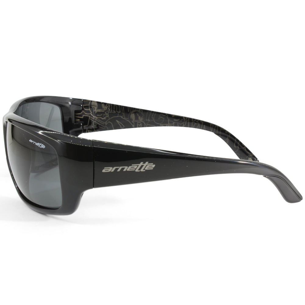 Arnette Cheat Sheet Gloss Black/Grey Men's Sports Sunglasses AN4166 211387