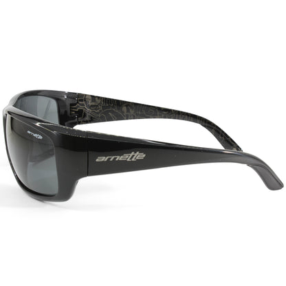Arnette Cheat Sheet Gloss Black/Grey Men's Sports Sunglasses AN4166 211387