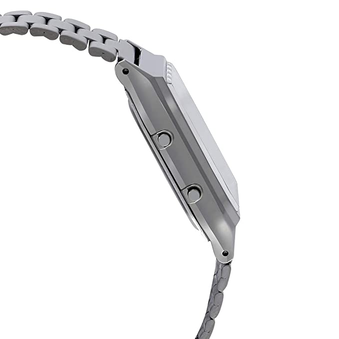 Casio Grey/Champagne Stainless Steel Retro Digital Analog Watch AQ-230GG-9A