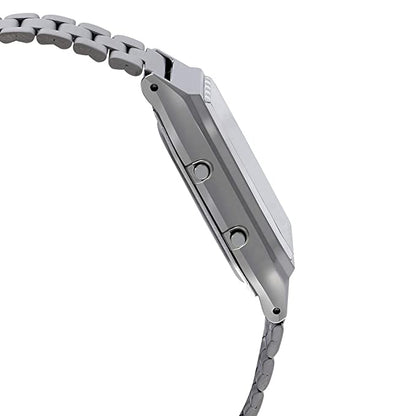 Casio Grey/Champagne Stainless Steel Retro Digital Analog Watch AQ-230GG-9A