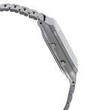 Casio  Grey Blue Stainless Steel Retro Digital Analog Dual Time Watch AQ-230GG-2A