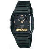 Casio Black Dial 50m Dual Time Unisex Digi-Analog Watch AW-48HE-1A