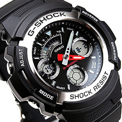Casio G-Shock AW-590-1A Black Men's Midsize Digital Analog Sports Watch