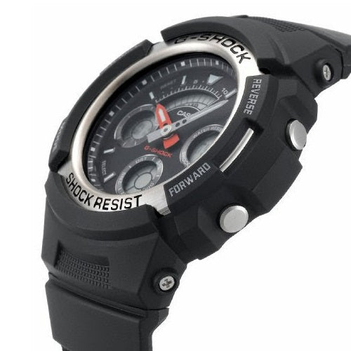 Casio G-Shock AW-590-1A Black Men's Midsize Digital Analog Sports Watch