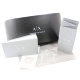 Armani Exchange AX4032 81586G Polished Black/Silver Mirror Women's Sunglasses