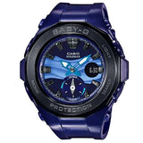 Casio Baby-G BGA-220B-2A Blue Beach Series Women's Digital Analog Sports Watch