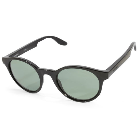 Carrera Polished Black/Green Women's Round Designer Sunglasses 5029/NS