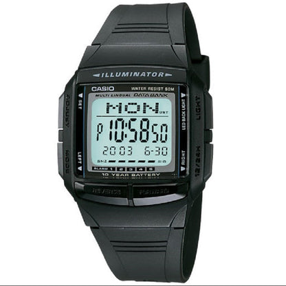 Casio DB-36-1AV Black 50m Unisex Databank Multilingual Digital Watch