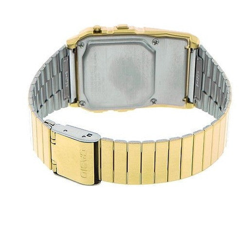 Casio DBC-611G-1 Databank Gold Tone Unisex Digital Calculator Watch