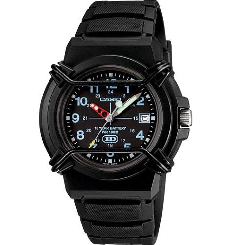 Casio HDA-600B-1BV Black Dial Classic Quartz Analog Mens Watch