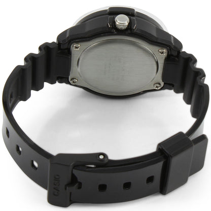 Casio LRW-200H-2E Black with Blue Dial Women's 100m Analog Sports Watch