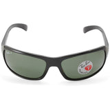 Ray-Ban RB4075 601/58 Polished Black/Green Polarised Unisex Wrap Sunglasses