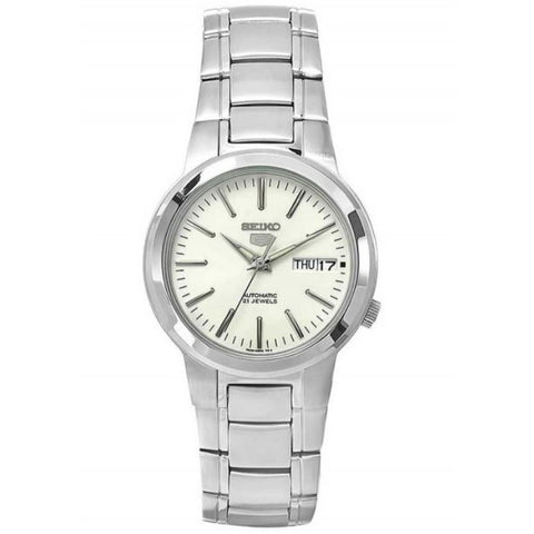 Seiko 5 SNKA01 K1 Silver Dial Stainless Steel Men's Automatic Analog Watch