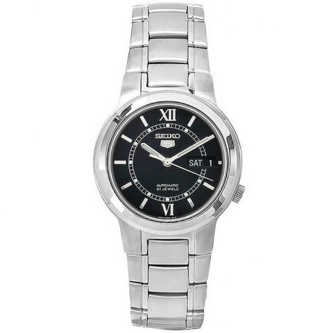 Seiko 5 SNKA23K1 Black Dial Stainless Steel Automatic Men's Analog Watch
