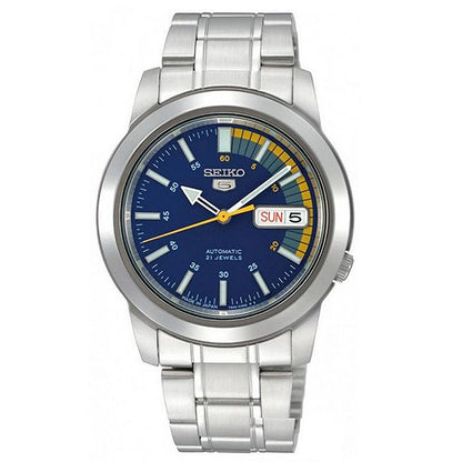 Seiko 5 Blue Dial/Silver Men's Automatic Analog Watch SNKK27K1